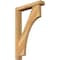 Ekena Millwork Westlake Block Rough Sawn Bracket w/ Offset Brace, Western Red Cedar, 4"W x 20"D x 32"H BKT0402X20X32WTL05RWR - alternate 1